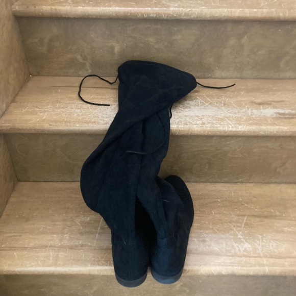 Suede thigh high boots size 10 - Picture 2 of 3